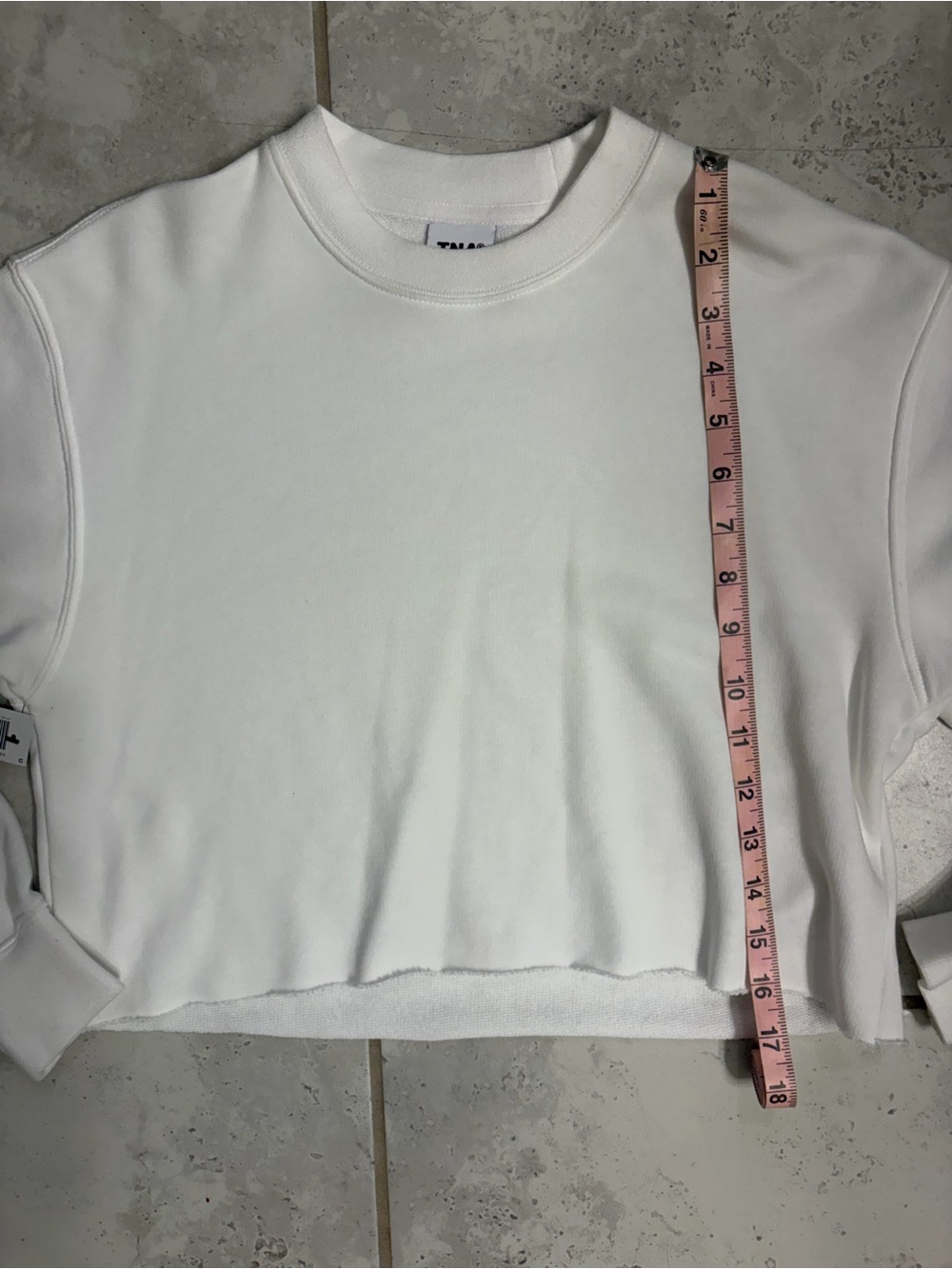 Aritzia | TNA Boyfriend Cropped Crewneck Sweatshirt | Sz 2XS (Fits like Sz S) - Picture 12 of 12